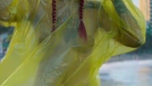 Wearing this so I don’t get wet… oops 😇💋