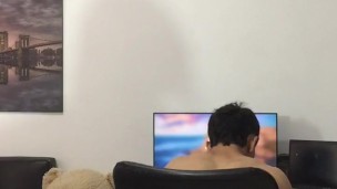 I suck my husband’s cock and get on all fours until I cum