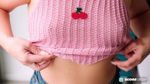 Mochi Mona teases and cums