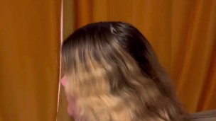 Sex Slave gives out extreme blowjob