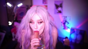 Sparkling Ahegao Princess blowjob – anniemaymay
