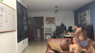 My girlfriend fucks me at my friend’s house.