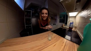 Cute Redhead Girl Sperm Collector 6 (sperm from a stranger)