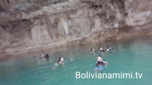 Aventura no cenote…. no final o guia me levou numa parte vazia e deixe ele tocar a ppkinha😜 Vide