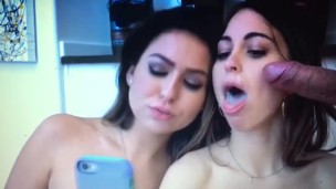 2 girls loving the facial they got