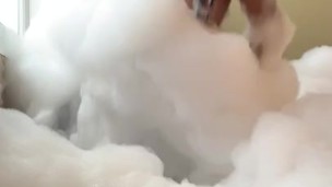 Foam Pussy Tease
